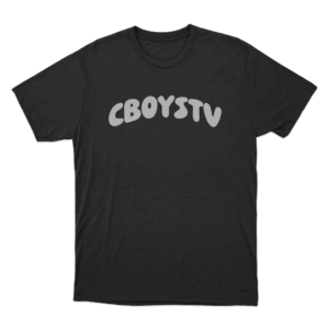 CboysTV Bubble Font Unisex T Shirt Black
