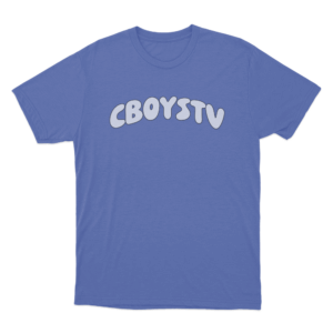 CboysTV Bubble Font Unisex T Shirt Blue