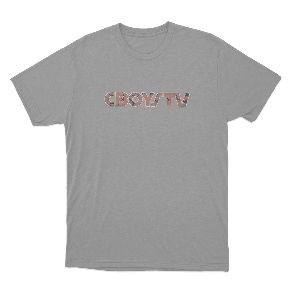 CboysTV Camo Unisex T Shirt Grey CboysTV Camo Unisex T Shirt Grey