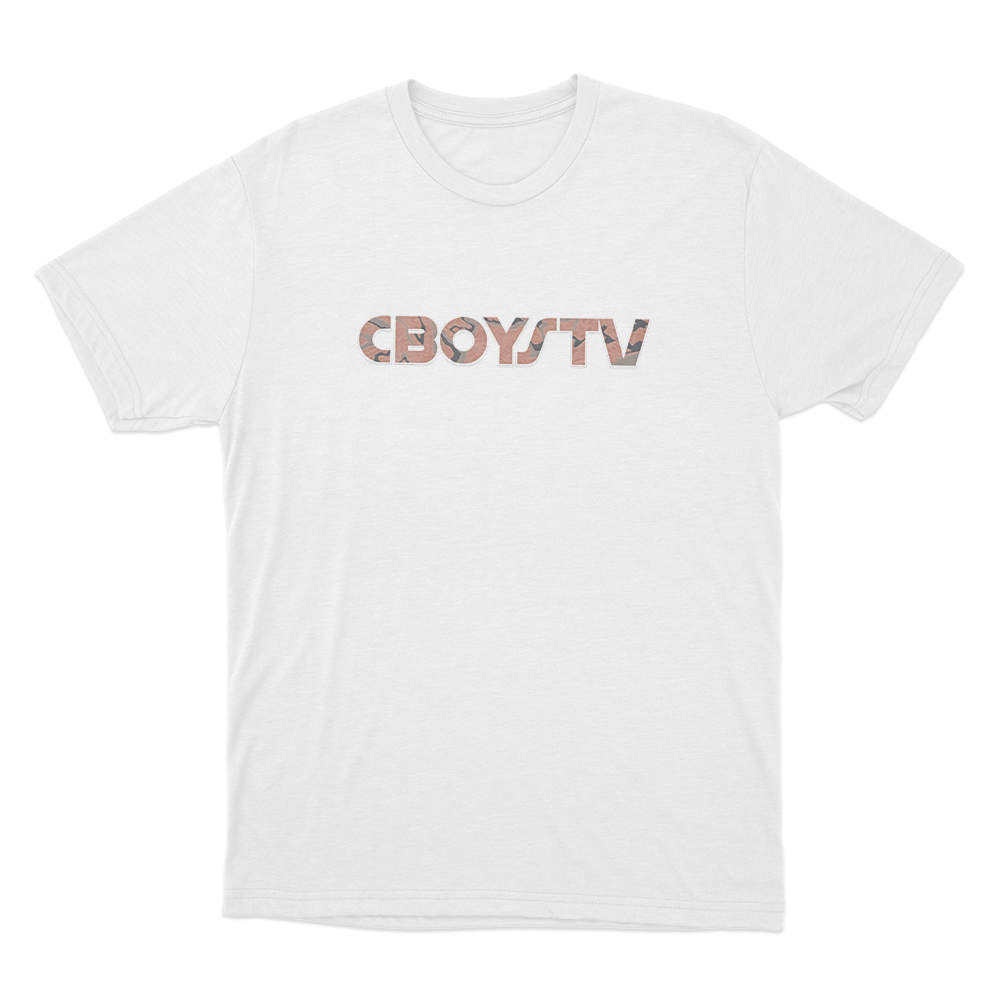CboysTV Camo Unisex T Shirt White CboysTV Camo Unisex T Shirt White