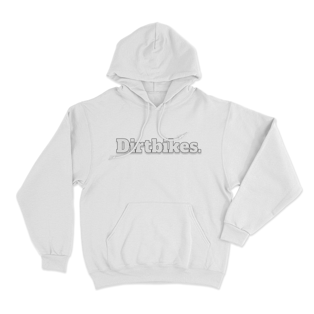 Dirtbikes. Unisex Hoodie White Dirtbikes. Unisex Hoodie White