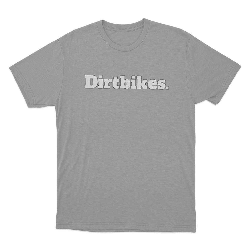 Dirtbikes. Unisex T Shirt Grey Dirtbikes. Unisex T Shirt Grey