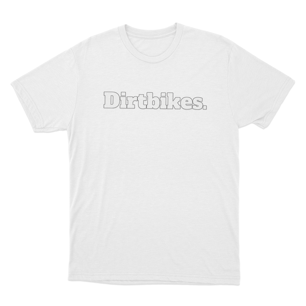 Dirtbikes. Unisex T Shirt White Dirtbikes. Unisex T Shirt White