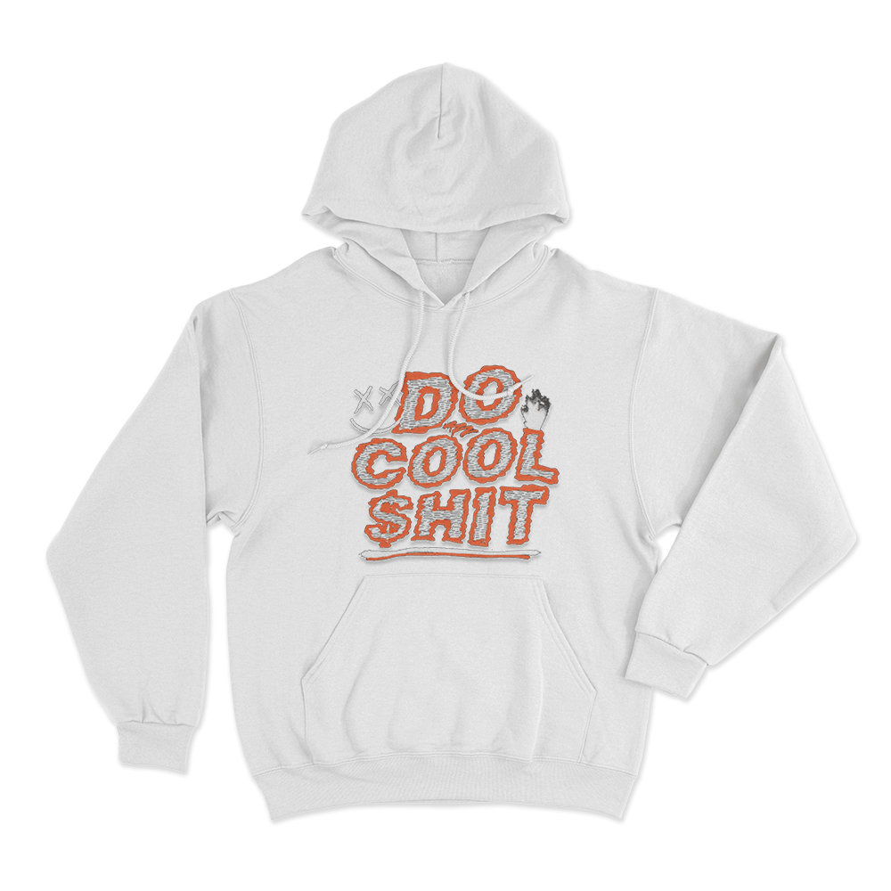 Do Cool Shit Unisex Hoodie White Do Cool Shit Unisex Hoodie White