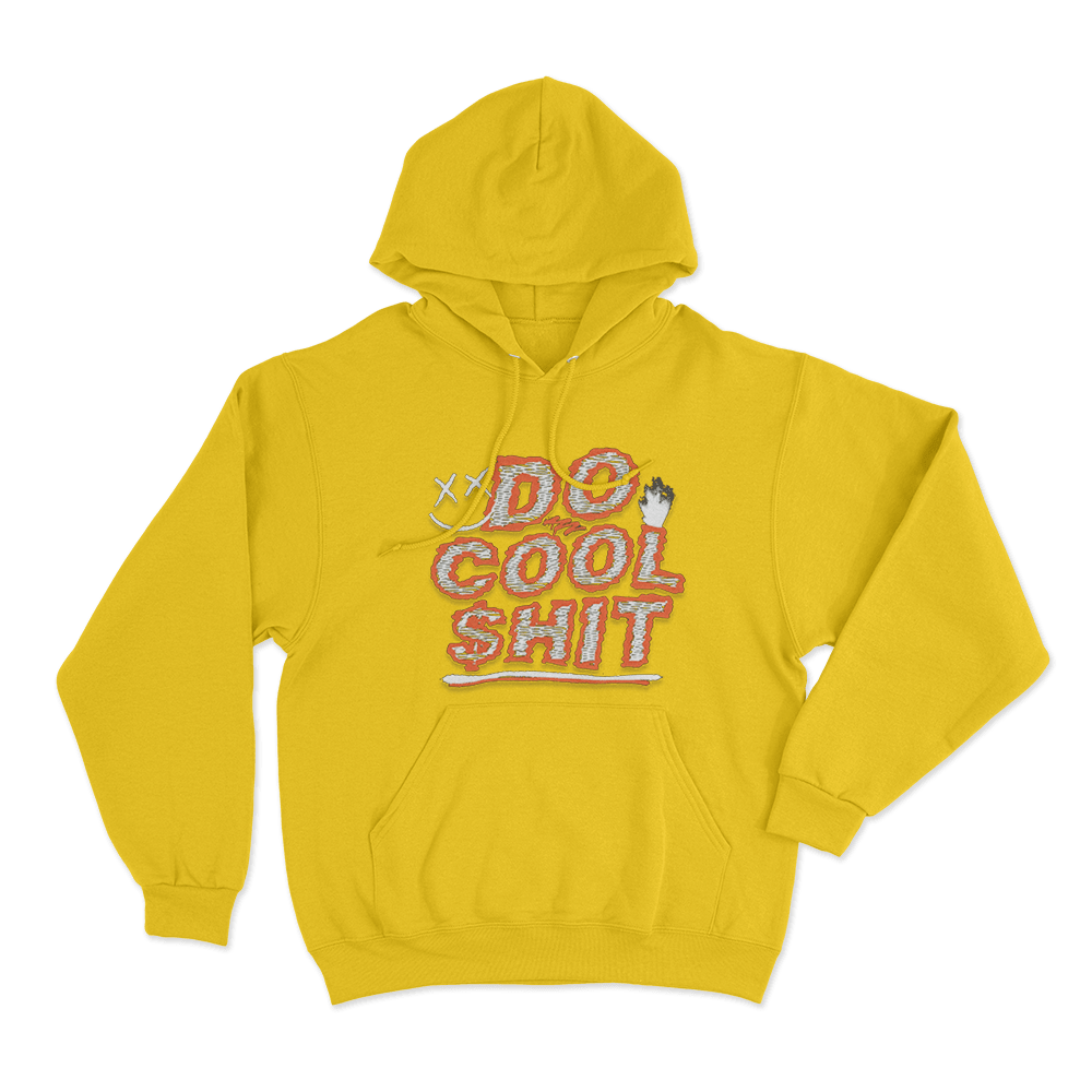 Do Cool Shit Unisex Hoodie Yellow Do Cool Shit Unisex Hoodie Yellow